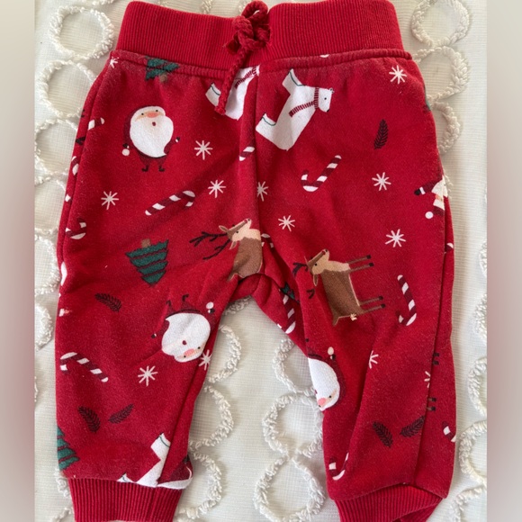 Primark Red and Gray Snowman Pajama Pants - Picture 5 of 7